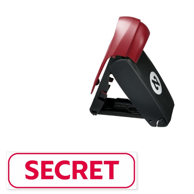 SECRET Message Pocket Stamp (Open with Design)