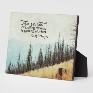 Secret Of Getting Ahead Plaque