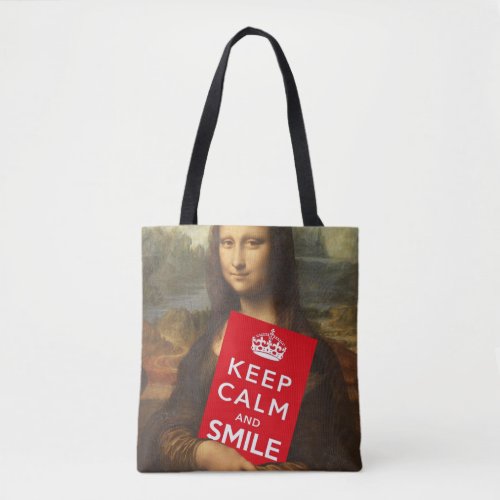 Secret Of Mona Lisas Smile Tote Bag