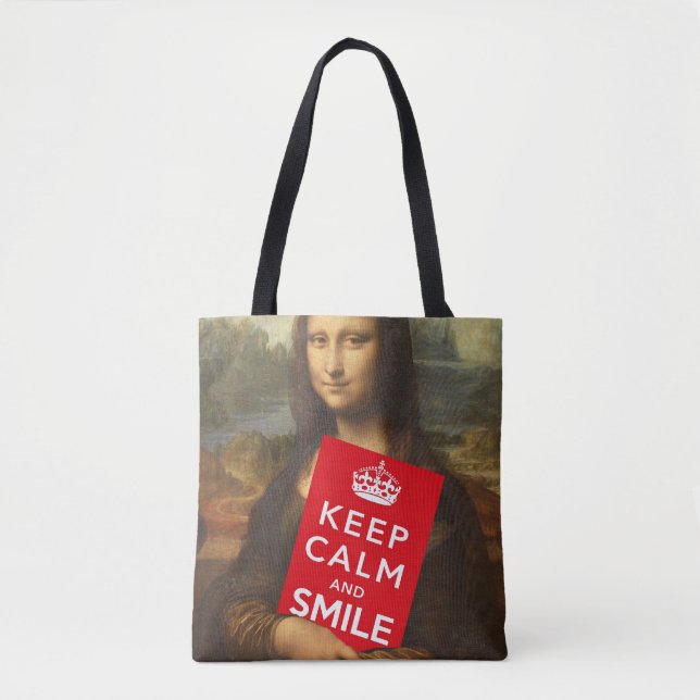 Secret Of Mona Lisa's Smile Tote Bag (Front)