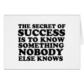 Secret of success (Front Horizontal)