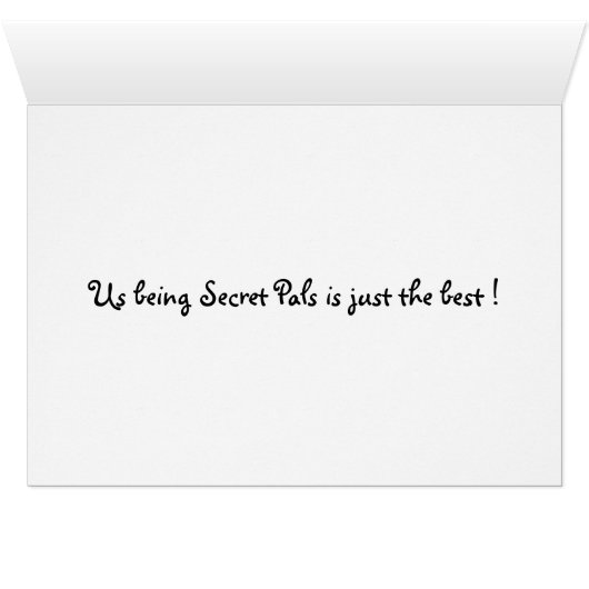 Secret Pal blue butterfly (Inside Horizontal (Bottom))