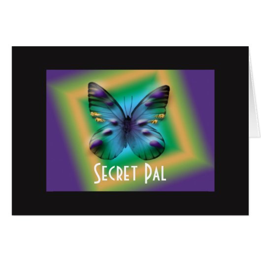 Secret Pal Boxed Butterfly Cards (Front Horizontal)