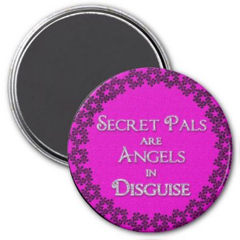 Secret Pal Magnet - Round by TrudyWilkerson at Zazzle