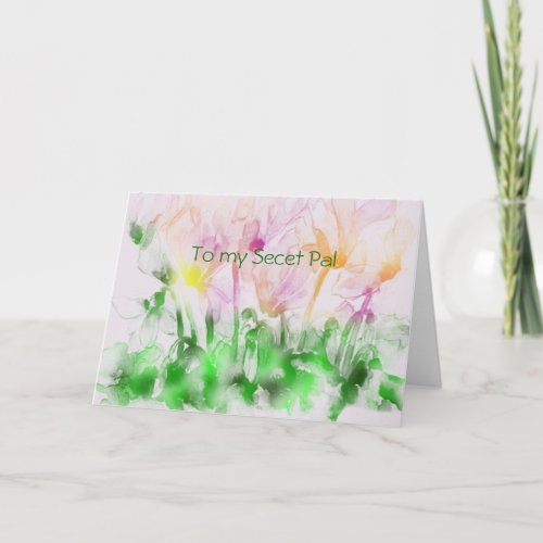 Secret Pal Spring Card