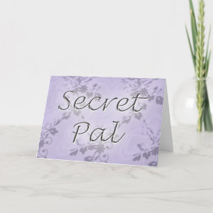 Secret pal thoughts letterpress thank you card