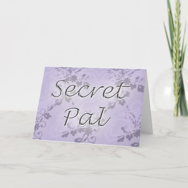 Secret pal thoughts letterpress thank you card (Front)