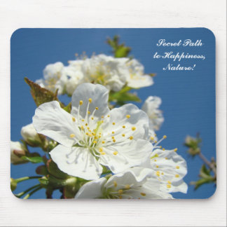 Secret Path to Happiness Nature mousepads Blossoms