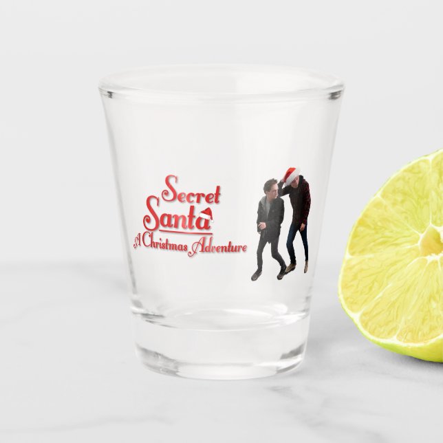 Secret Santa A Christmas Adventure Shot Glass (Front)