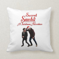 Secret Santa A Christmas Adventure Throw Pillow