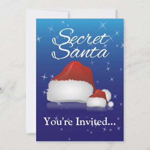 Secret Santa BlueHat Invitation