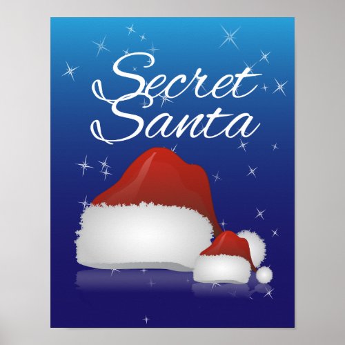 Secret Santa BlueHat Poster