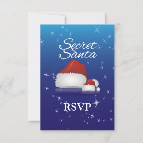 Secret Santa BlueHat RSVP Card