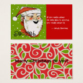 Secret Santa Card (Front & Back)