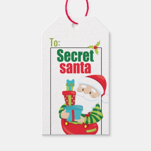 Secret Santa Christmas Gift Tags