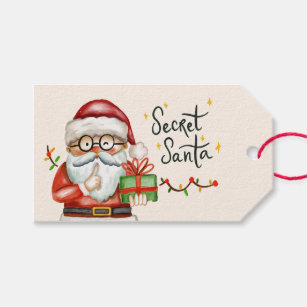 Secret Santa Gift Tags & Gift Enclosures | Zazzle