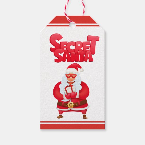 Personalized Secret Santa Tags Gifts on Zazzle