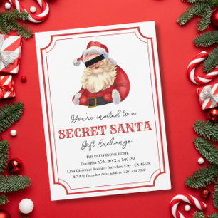 Secret Santa Christmas Holiday Party Invitation