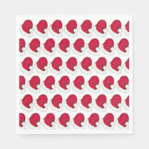 Secret Santa Claus Father Christmas Red Hat Napkins