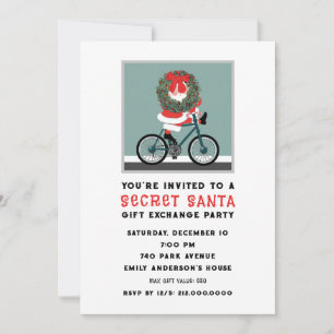 Secret Santa Gift Exchange Christmas Party Invitation