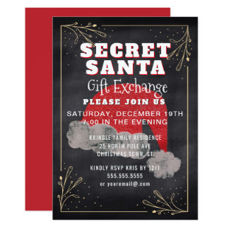 secret gift exchange secret santa invitations secret santa invites secret gift exchange secret santa invitations secret santa invites