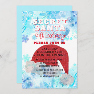 Secret Santa Gift Exchange Party Invitation