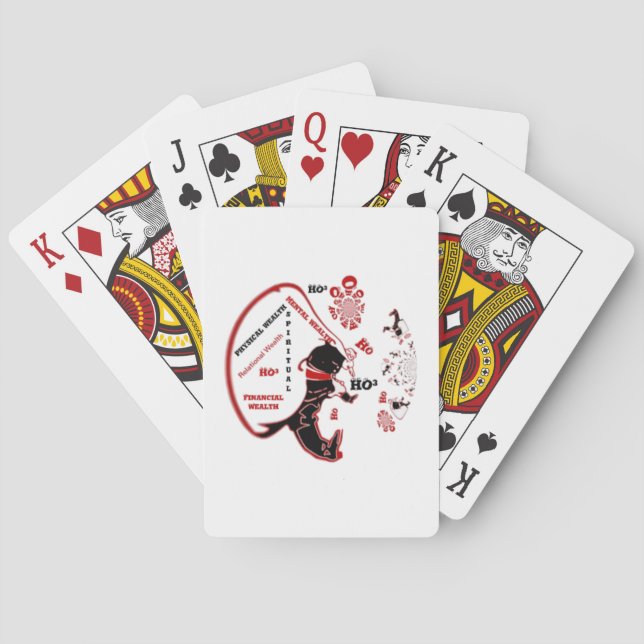 Secret Santa Gift – Prosperity & Wealth Poker Cards (Back)