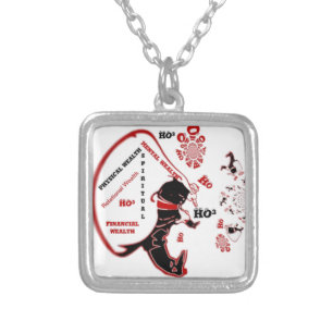 Secret Santa Gift – Prosperity & Wealth Silver Plated Necklace