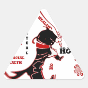 Secret Santa Gift – Prosperity & Wealth Triangle Sticker