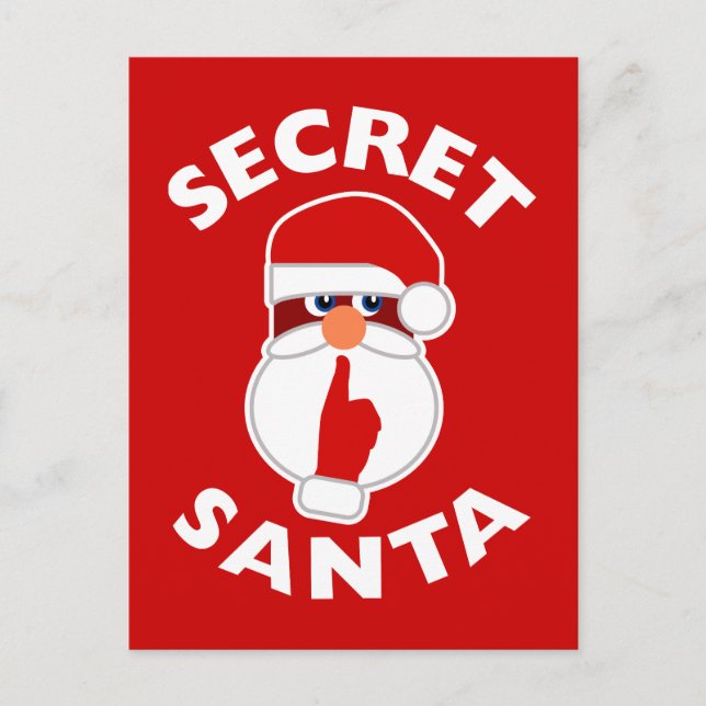 Secret Santa Holiday Postcard (Front)