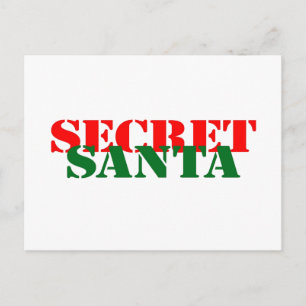 Secret Santa Holiday Postcard