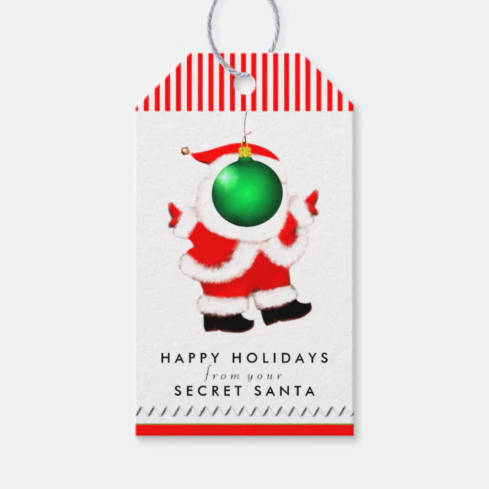 Secret Santa Humor Gift Tags | Zazzle.com