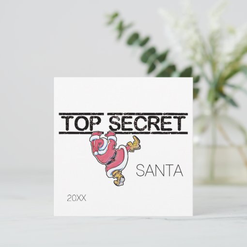 Secret Santa information employee invitation | Zazzle