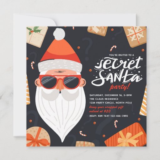 Secret Santa Invitation | Secret Santa Party | Zazzle