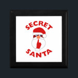 Secret Santa Jewelry Box<br><div class="desc">Need a gift for a Secret Santa? Why not actually give a Secret Santa! Fun Santa design.</div>
