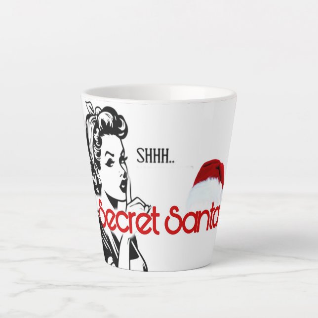 Secret Santa Latte Mug (Front)