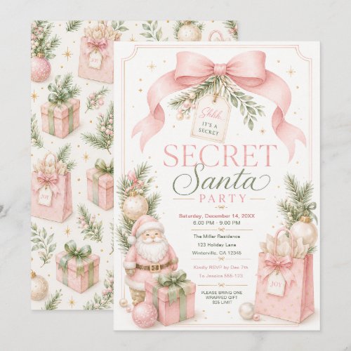 Secret Santa Party Invitation
