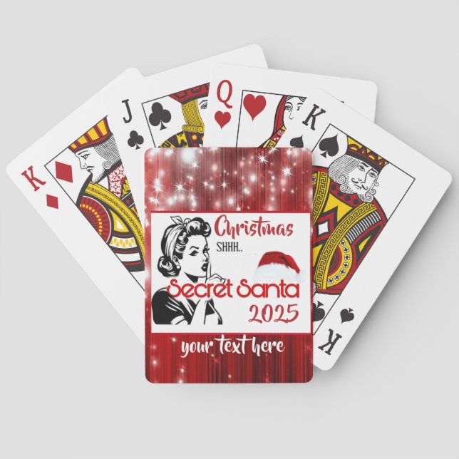 Secret Santa Poker Cards (Back)