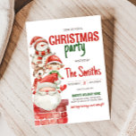 Secret Santa Reindeer Elf Christmas Party Invitation<br><div class="desc">Spread the holiday cheer with our customizable Christmas printable invitation,  perfect for gathering friends and family for a festive celebration. With elegant designs and easy-to edit text,  this invitation sets the tone for a joyful holiday season.

30SE A</div>
