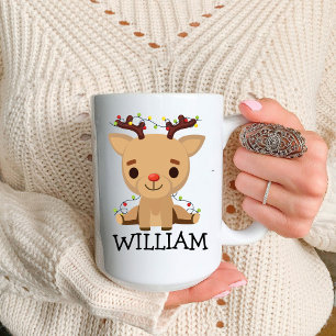 Secret Santa Reindeer Funny Christmas Coffee Mug