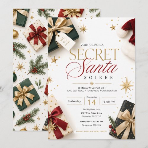 Secret Santa Soirée Invitation