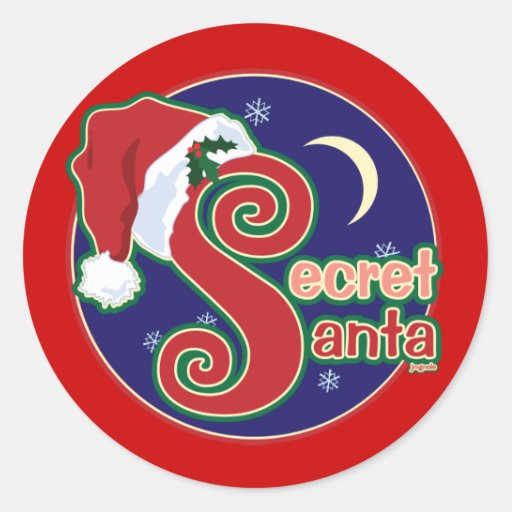 221+ Secret Santa Stickers and Secret Santa Sticker Designs | Zazzle