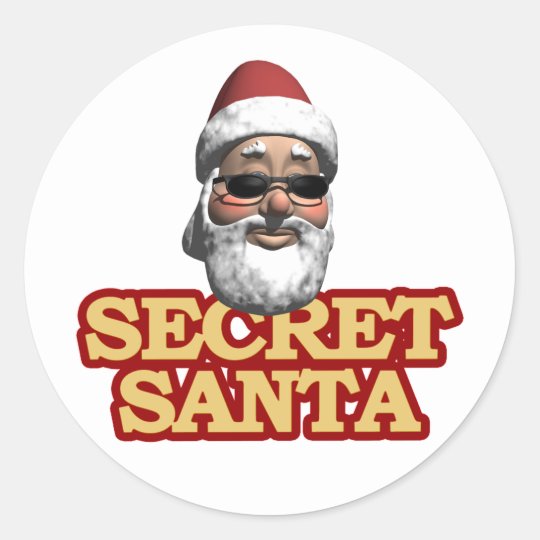 Secret Santa stickers | Zazzle.com