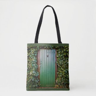 Secret Secret garden door tote bag