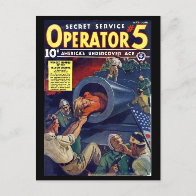 Secret Service Operator 5 - May-Jun 1939a_Pulp Art Postcard (Front)