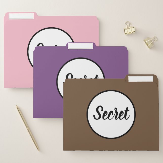 Secret Set of File Folders (Set)