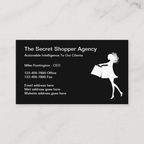 Secret Shopper Business Services Business Card