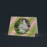 Secret Sister Apple Bloom Card- customize Card<br><div class="desc">change the words on the front and inside for any occasion if desired. Add some matching stamps for a surprise gift. Go to my ASSORTED FLOWERS SECTION to see the matching stamps,  and gift items.</div>