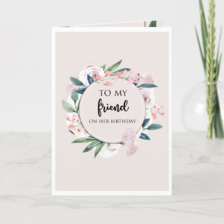 Secret Sister Birthday Letterpress Thank You Card