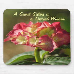 Secret Sister Hydrangea Mousepad- customize Mouse Pad
